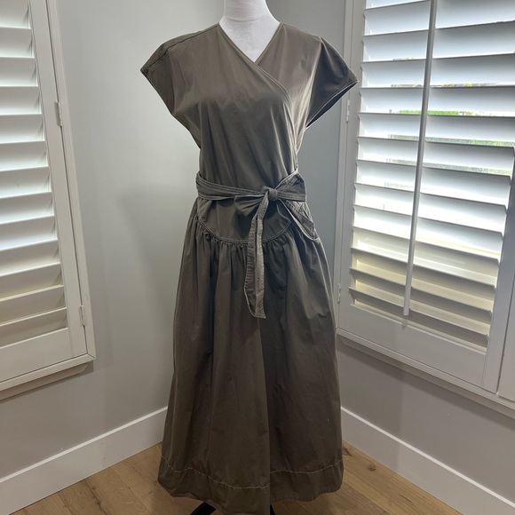 Tory Burch Poplin Wrap Dress - Picture 4 of 8